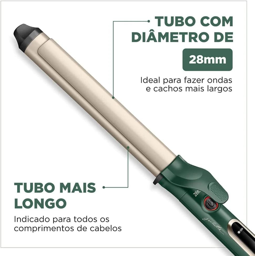 Modelador de Cachos By Juliette, Mondial, Verde Oliva, 70W, Bivolt - MC-JU-02