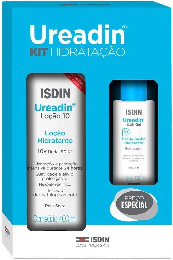 Kit Loção Hidratante Corporal Isdin Ureadin 10% Ureia 400ml