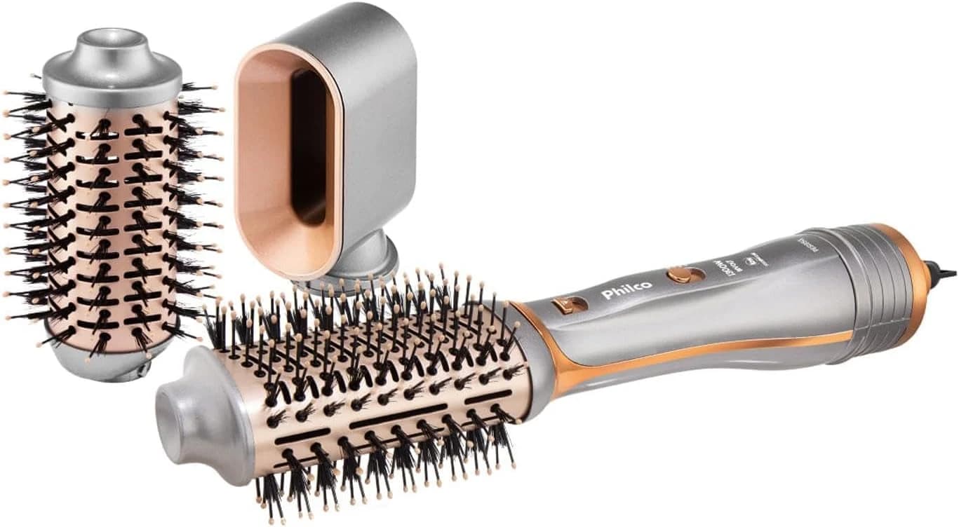 Escova Secadora Philco PES19SG 3 acessórios 1300W