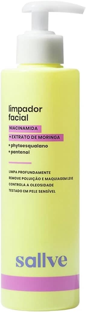 Sallve Limpador Facial 300Ml - Niacinamida Extrato De Moringa