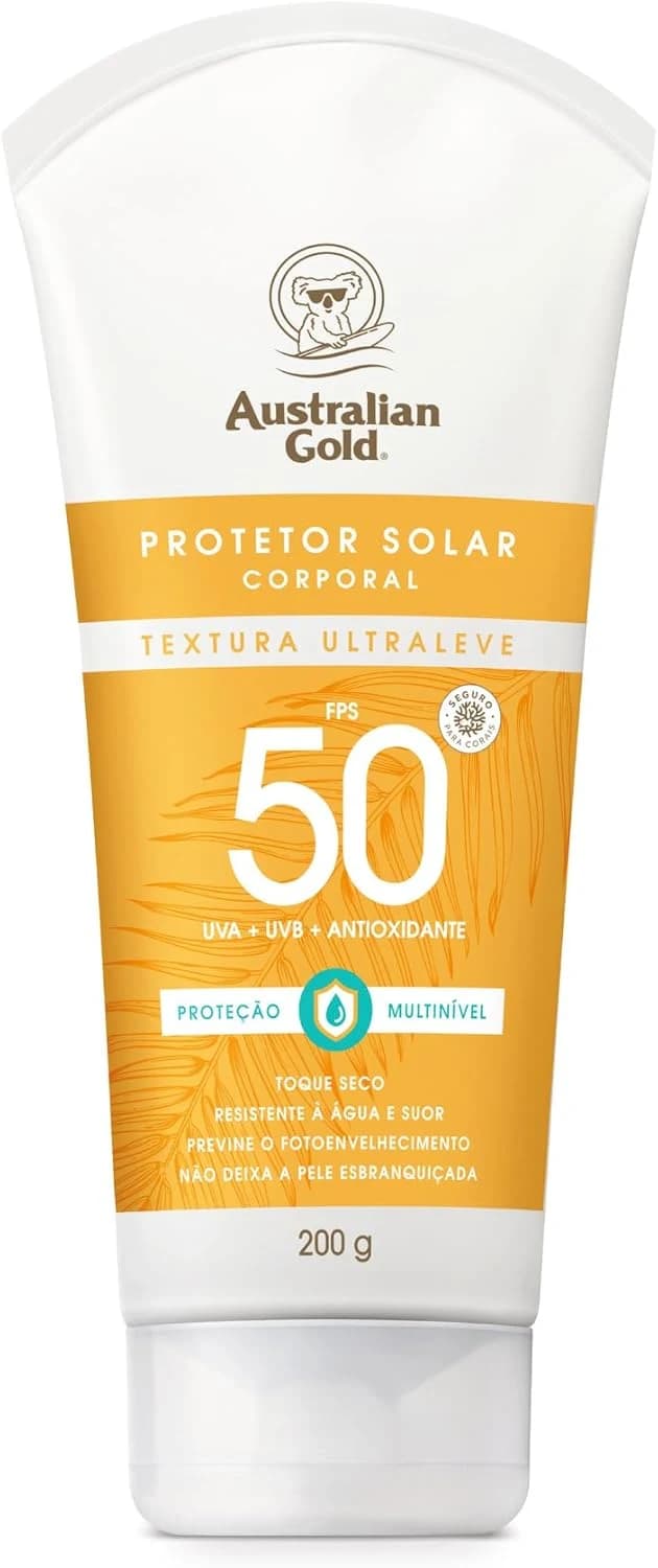 Australian Gold Protetor Solar Corpo Gel Creme Fps 50 200Gr